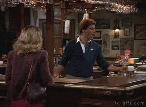 Image result for cheers sam malone .. gif